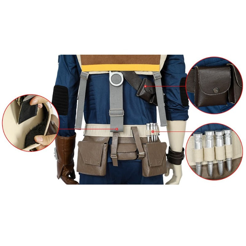 Halloweez Star Wars Jedi: Fallen Order Cal Kestis Cosplay Costume for Events