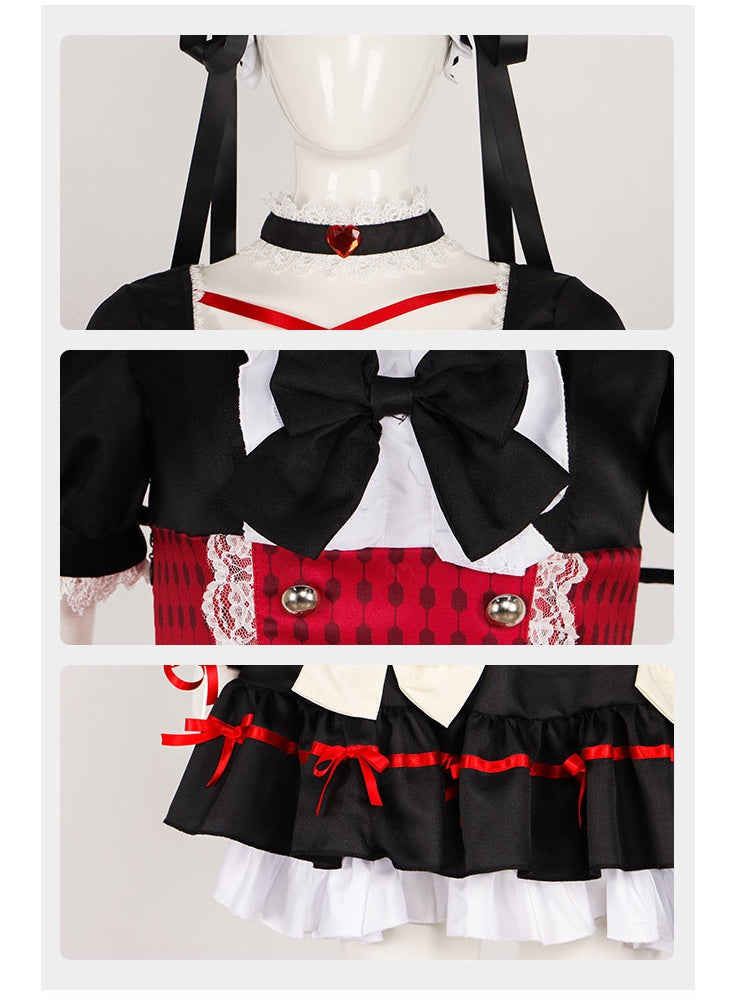 Horror Game Death Mansion Cosplay Costume Lolita Dress Maid Outfit Halloween Party Costume