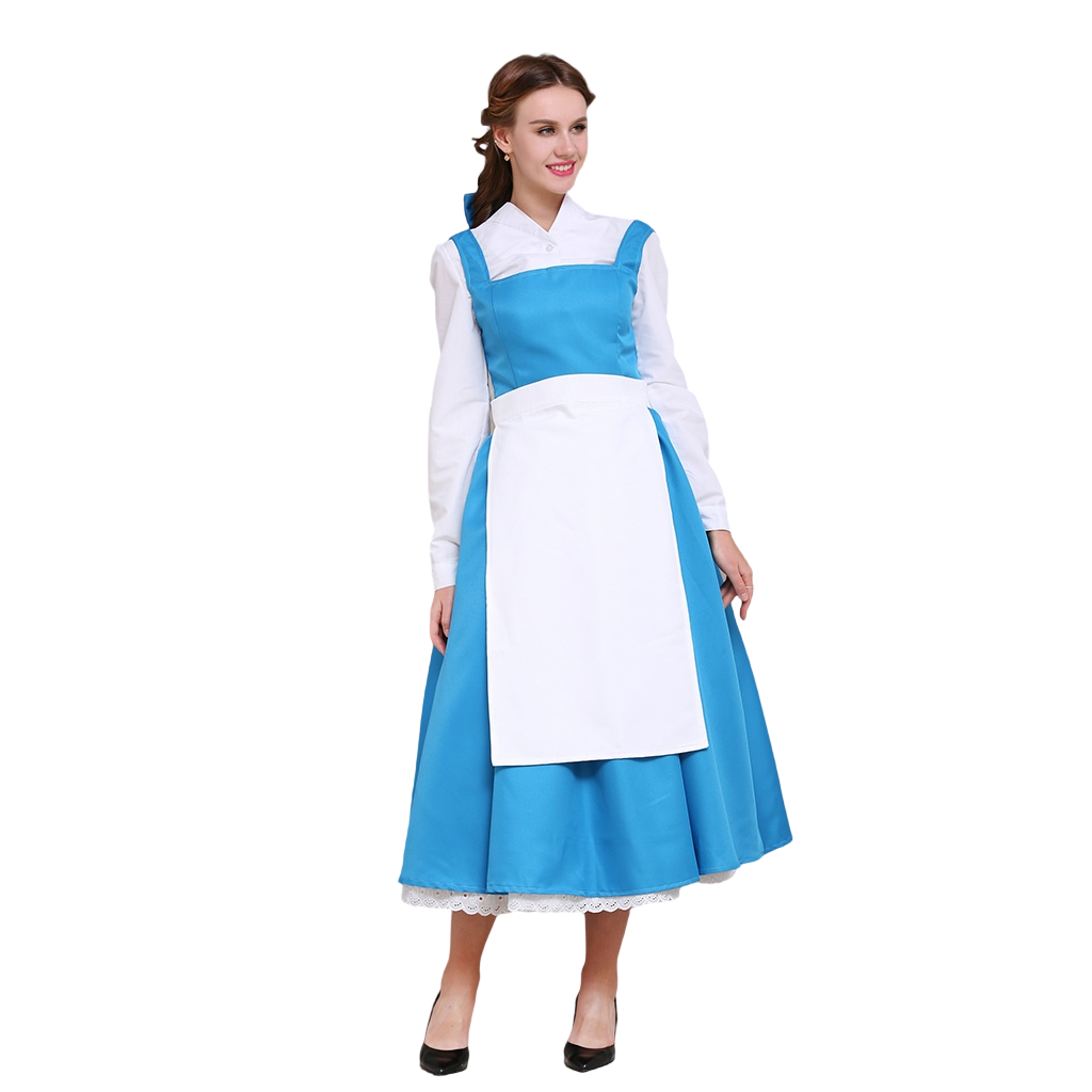 Costume de cosplay Belle pour Halloween | Robe de princesse Disney enchanteresse pour Halloween et cosplay