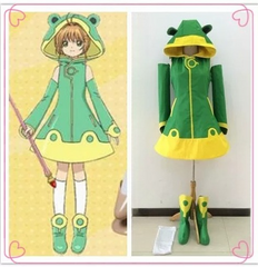 Cardcaptor Sakura Kinomoto Frog Battle Cosplay Outfit, Custom Costume for Comic Con & Halloween