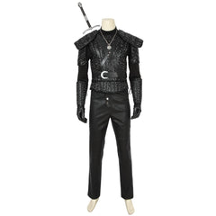 Geralt of Rivia Full Cosplay Costume from The Witcher Monster Hunter Outfit for Men - Halloweez