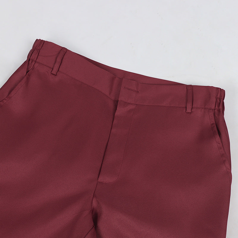 Halloween Clown 2 Dual Delusion Red Clown Suit Cosplay Costume Set - Halloweez