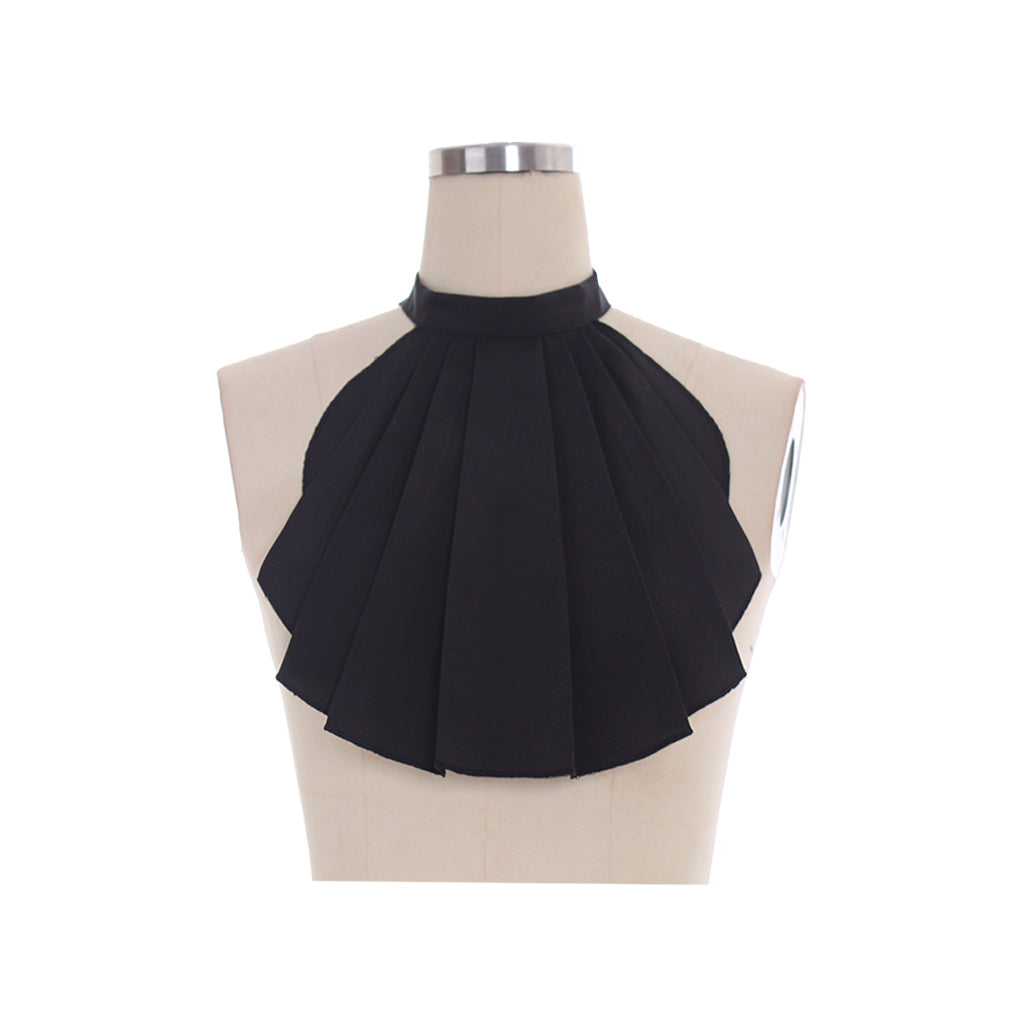 Elegant Halloweez Victorian Jabot Neck Tie - Timeless Black Style