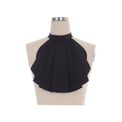 Elegant Halloweez Victorian Jabot Neck Tie - Timeless Black Style