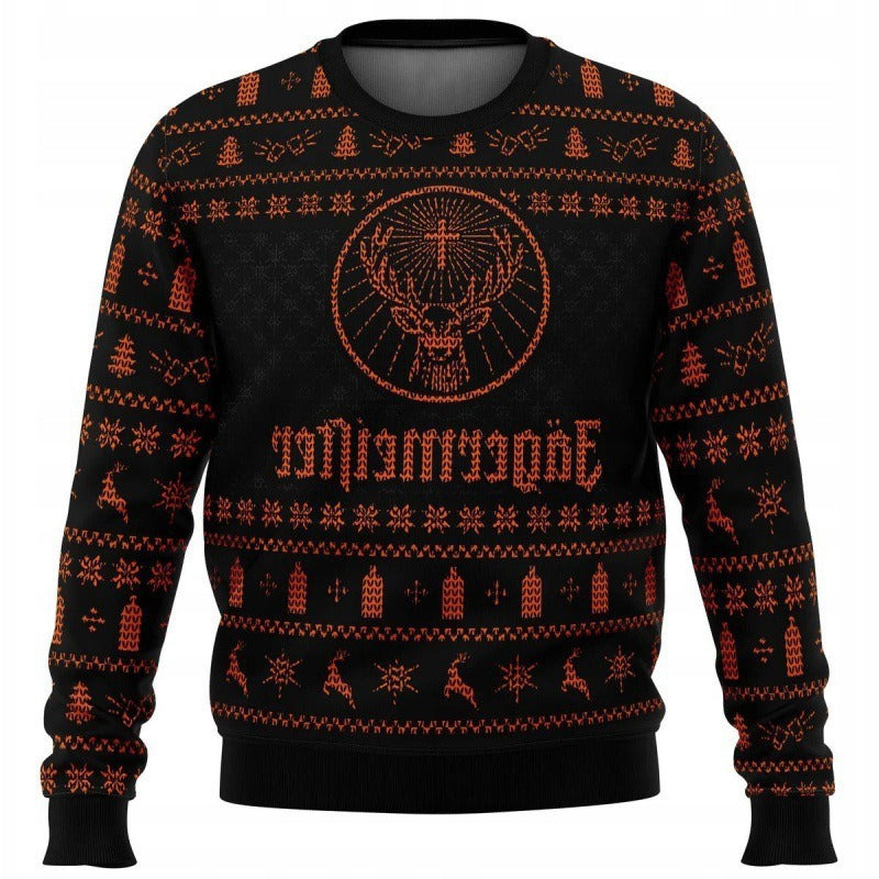 New Demon Slayer 3D Print Casual Loose Fit Christmas Sweatshirt - Halloweez