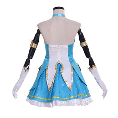 Halloweez Soraka Cosplay Costume – Guardian Skin Blue Tube Dress for Women & Girls - Halloweez