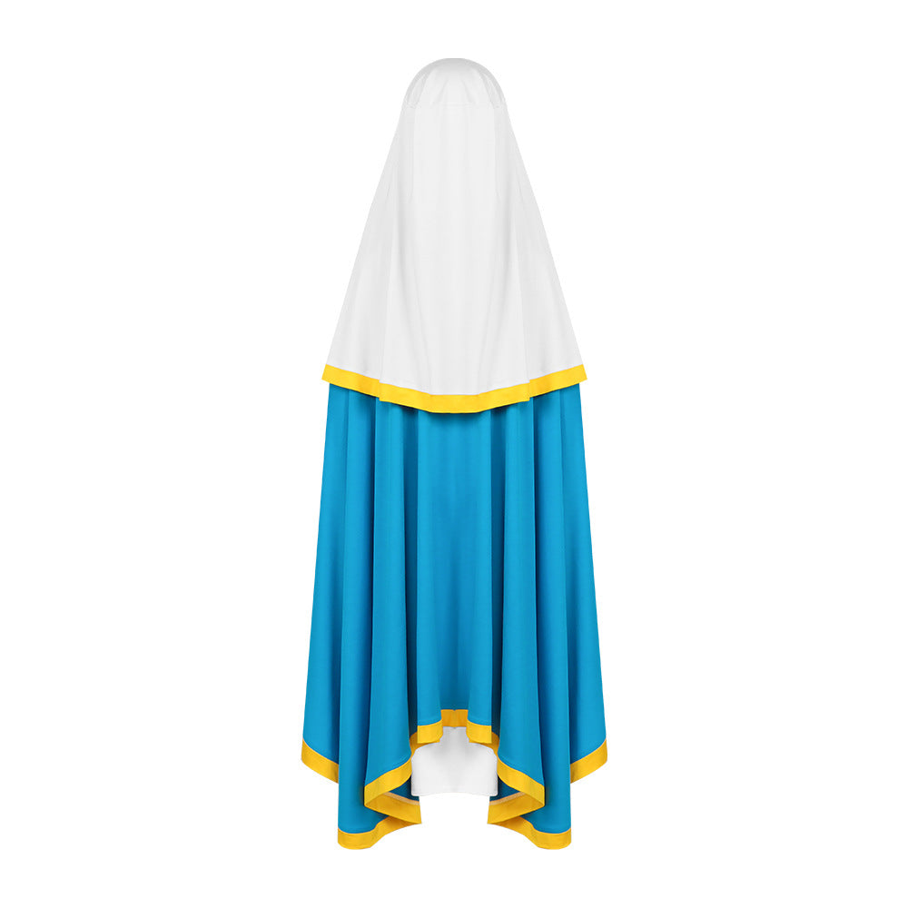 European Retro Long Robe Cloak Cosplay Medieval Hooded Cape Monk Missionary Stage Costume - Halloweez