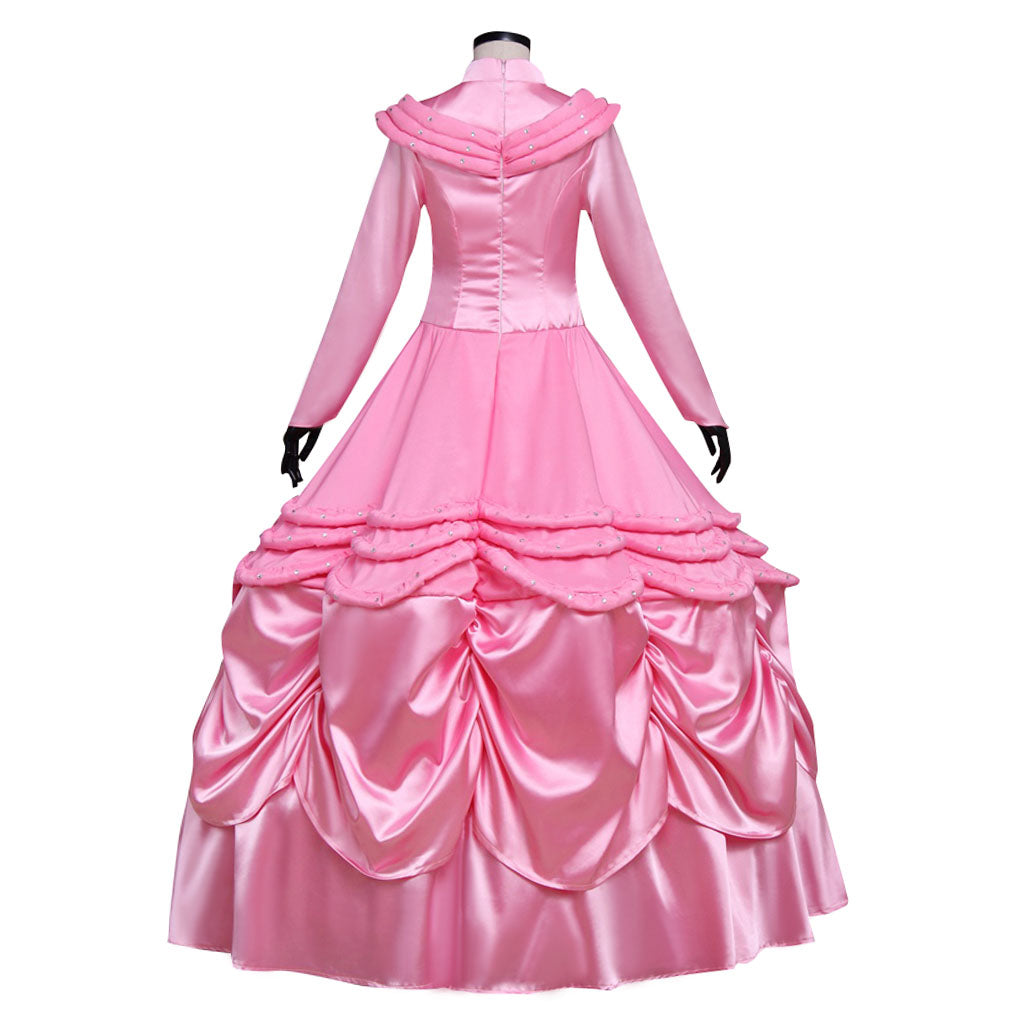 Costume de cosplay Belle pour Halloween | Robe de princesse Disney enchanteresse pour Halloween et cosplay