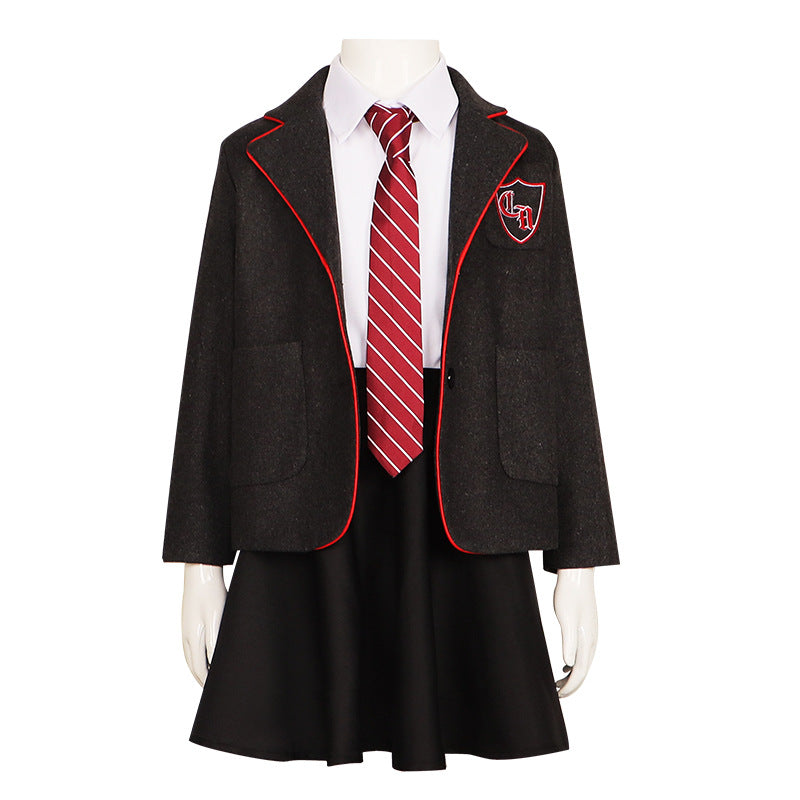 Matilda Cosplay Costume Hortensia Children's Student Uniform Magician Halloween Performance Outfit - Halloweez