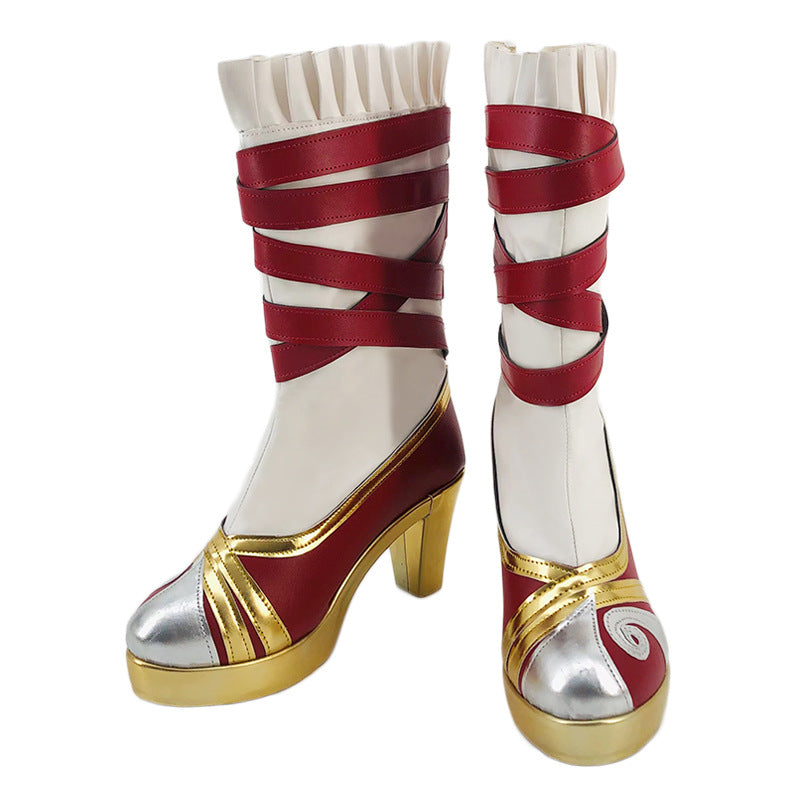 Honor of Kings Gongsun Li Snow Blessing Cosplay Shoes for Anime Conventions and Performances - Halloweez
