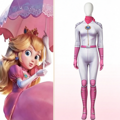 Halloweez Super Mario Bros. Princess Peach Cosplay Costume Full Set