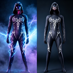 Spider-Gwen Cosplay Costume - Into The Spider-Verse Outfit by Halloweez