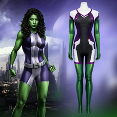 Halloweez She-Hulk Cosplay Jumpsuit – Jennifer Walters Superhero Costume for Halloween & Cosplay Events
