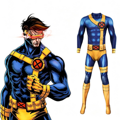 Halloweez X-Men Cyclops Adult Men's Cosplay Jumpsuit - Scott Summers Superhero Costume