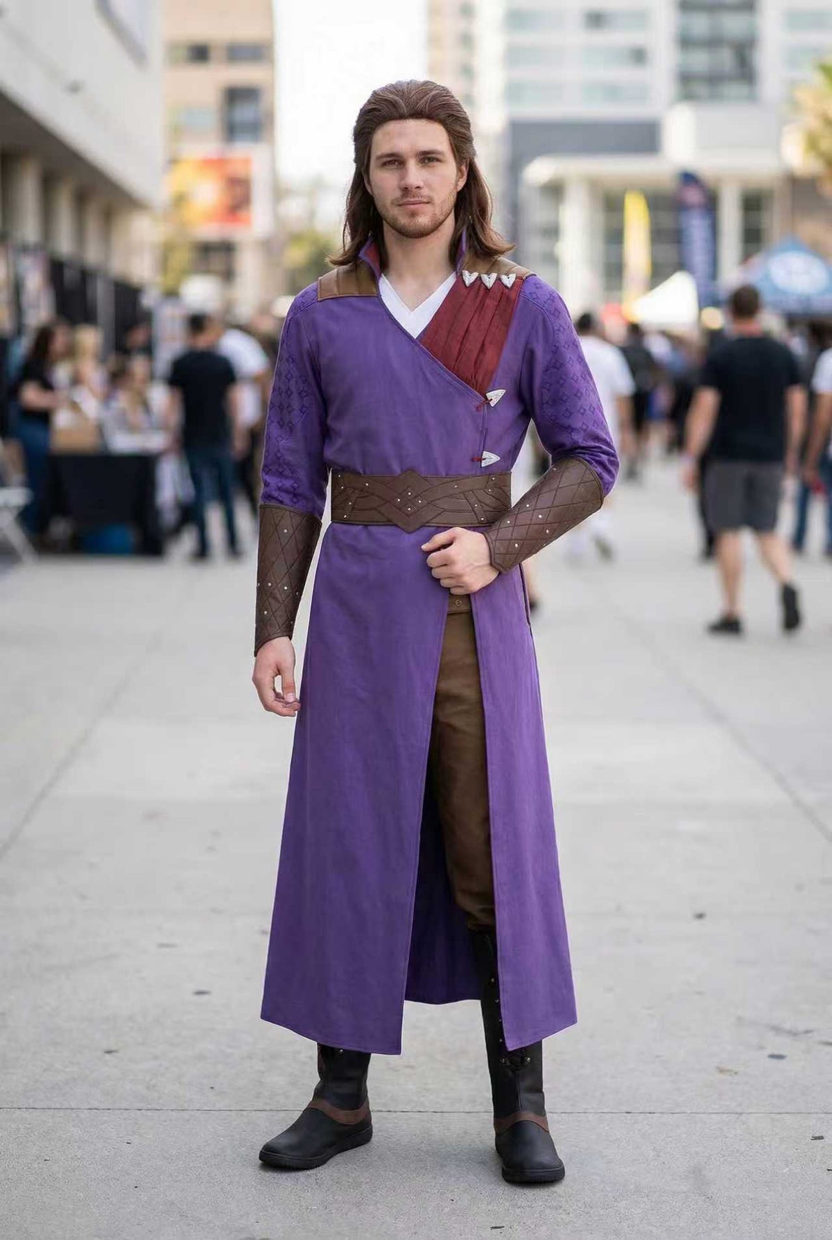 Halloweez Dekarios Baldur's Gate Purple Uniform Cosplay Costume Full Set - Halloweez