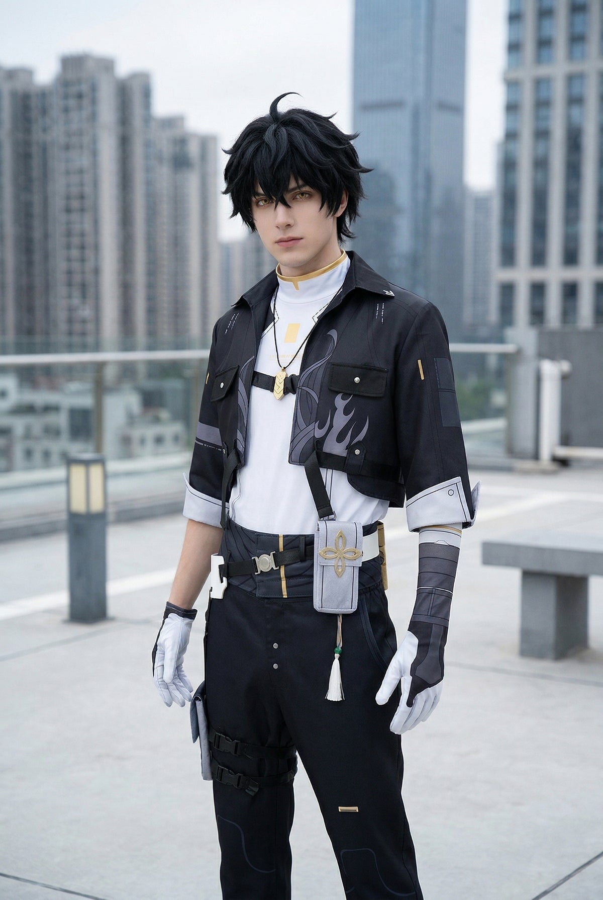 Men's Wuthering Waves Rover Cosplay Costume for Roleplay & Halloween by Halloweez - Halloweez