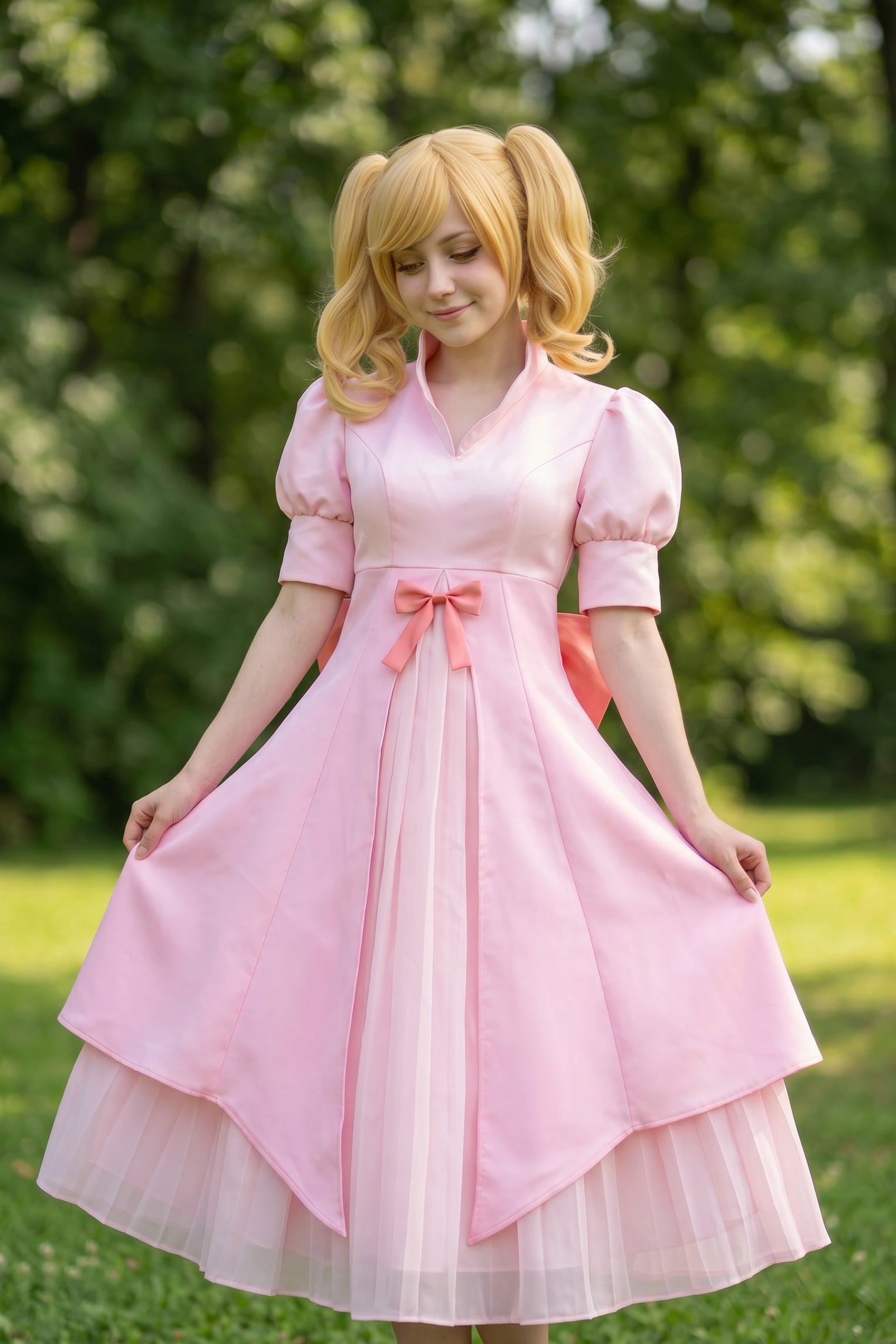 One Piece Charlotte Pudding Wedding Dress Cosplay Costume Full Set for Halloween - Halloweez