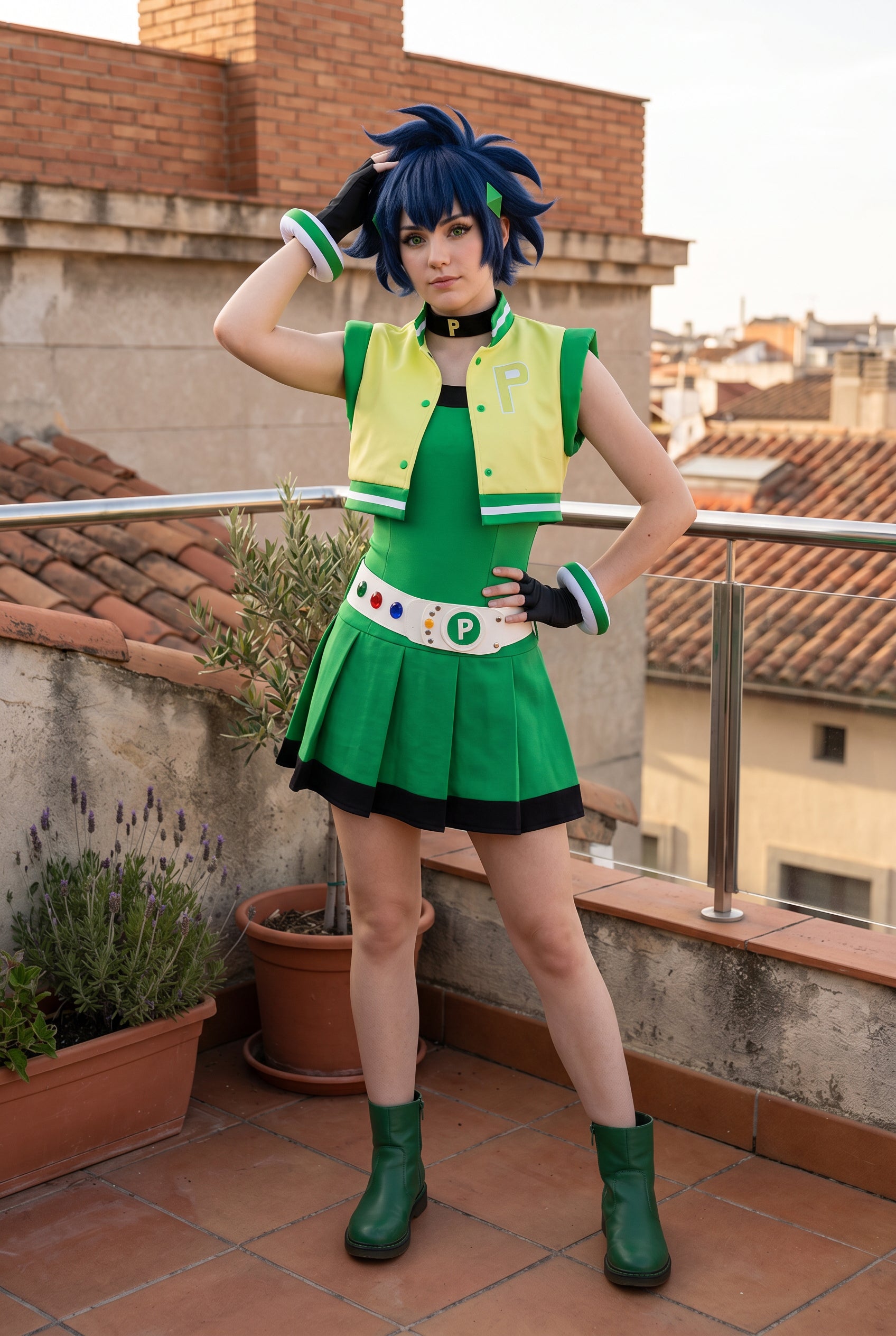 PowerPuff Girls Z Hyper Blossom Cosplay Costume - Anime Role Play Outfit - Halloweez
