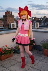 PowerPuff Girls Z Hyper Blossom Cosplay Costume - Anime Role Play Outfit - Halloweez