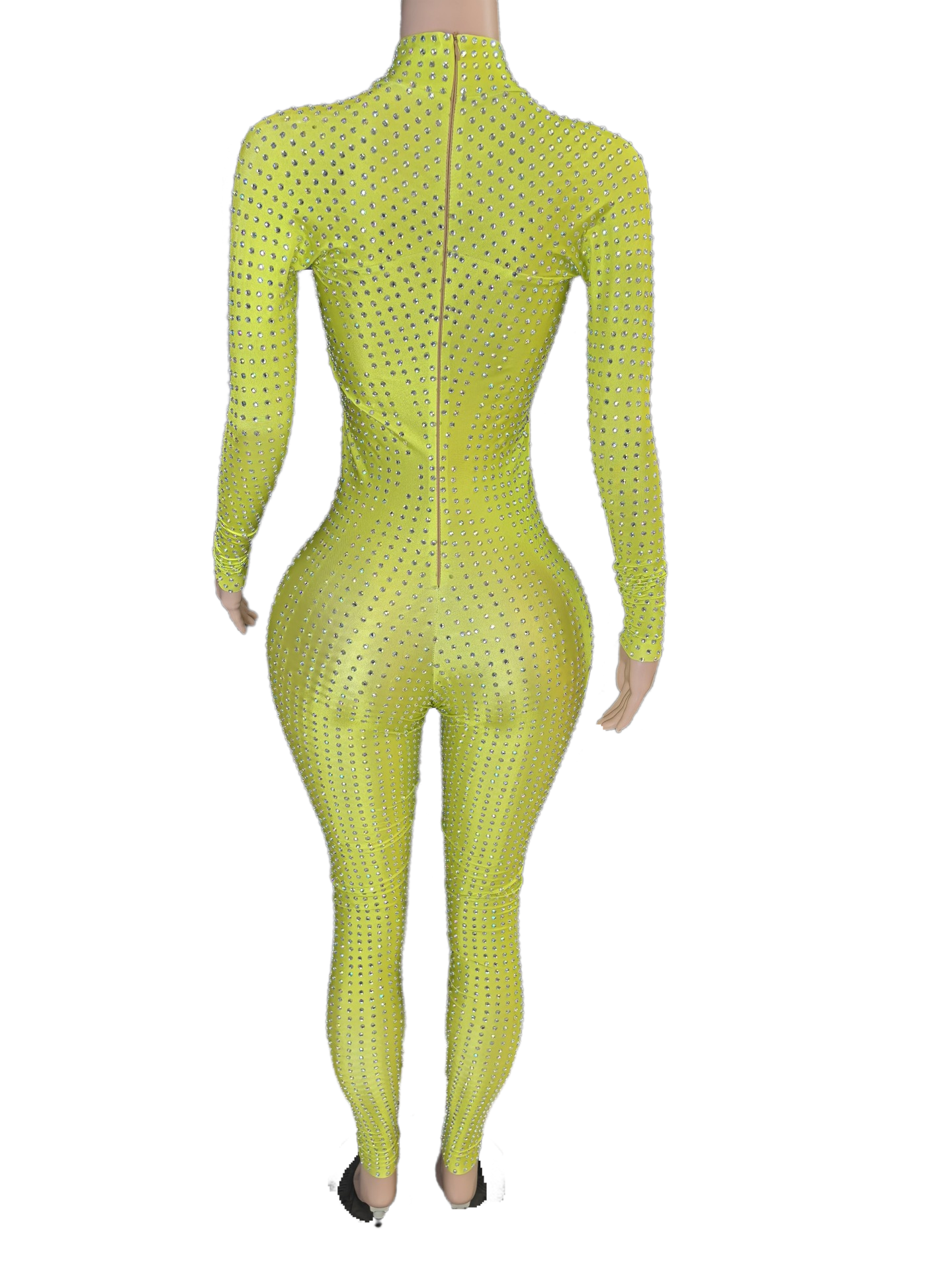 Crystal Pole Dance Bodysuit Sexy Elegant Slimming Stage Performance Costume for Women Party Wear - Halloweez
