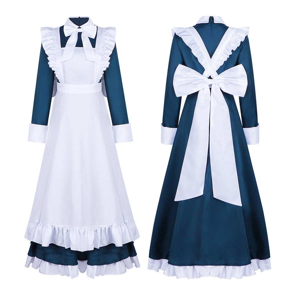 Humanoid Robot Marie Cosplay Costume - The King of Fighters Fighter Marie Maid Dress Cafe Uniform Outfit