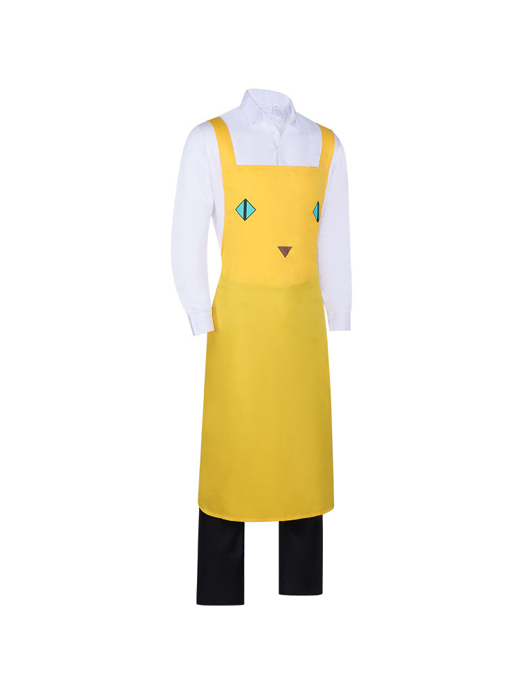 Kunagi Cat Cafe Staff Cosplay Costume - Live Dead Meow Night Anime Cosplay Outfit with Apron for Halloween Party - Halloweez