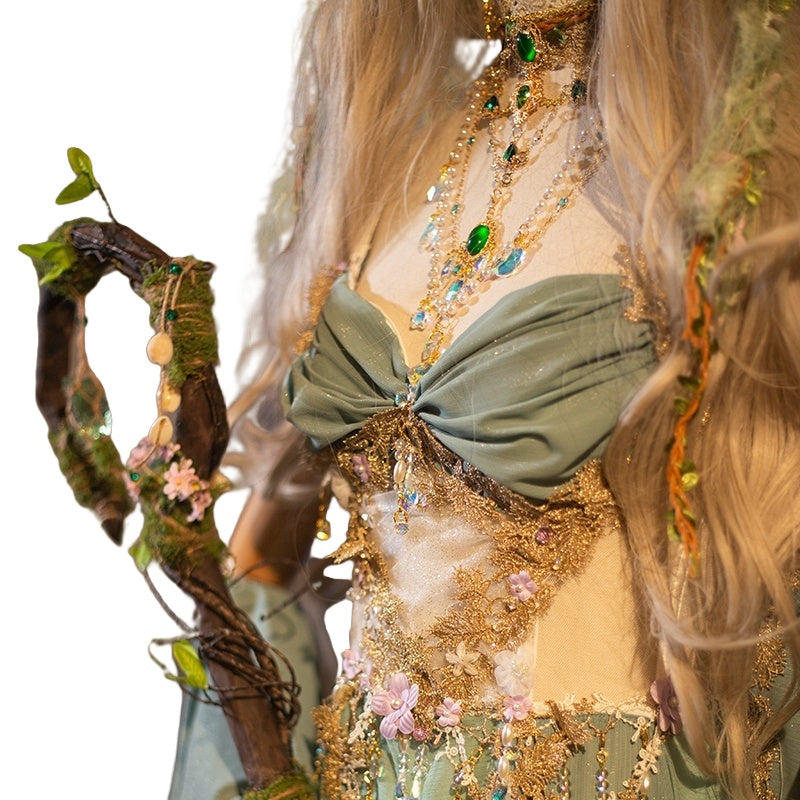 Original Handmade European and American Mythological Elf Theme Performance Dress, Western Style Princess Outfit - Halloweez