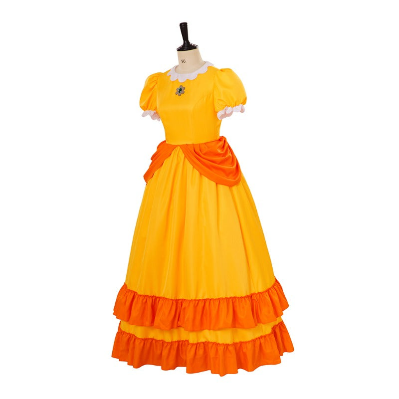 Stunning Rosalina Cosplay Dress with Crown - Halloween Daisy Princess Costume by Halloweez