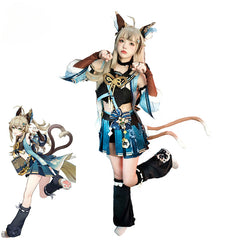 Halloweez Kirara Cosplay Costume - Game Inspired Cat Style Uniform for Women - Halloweez