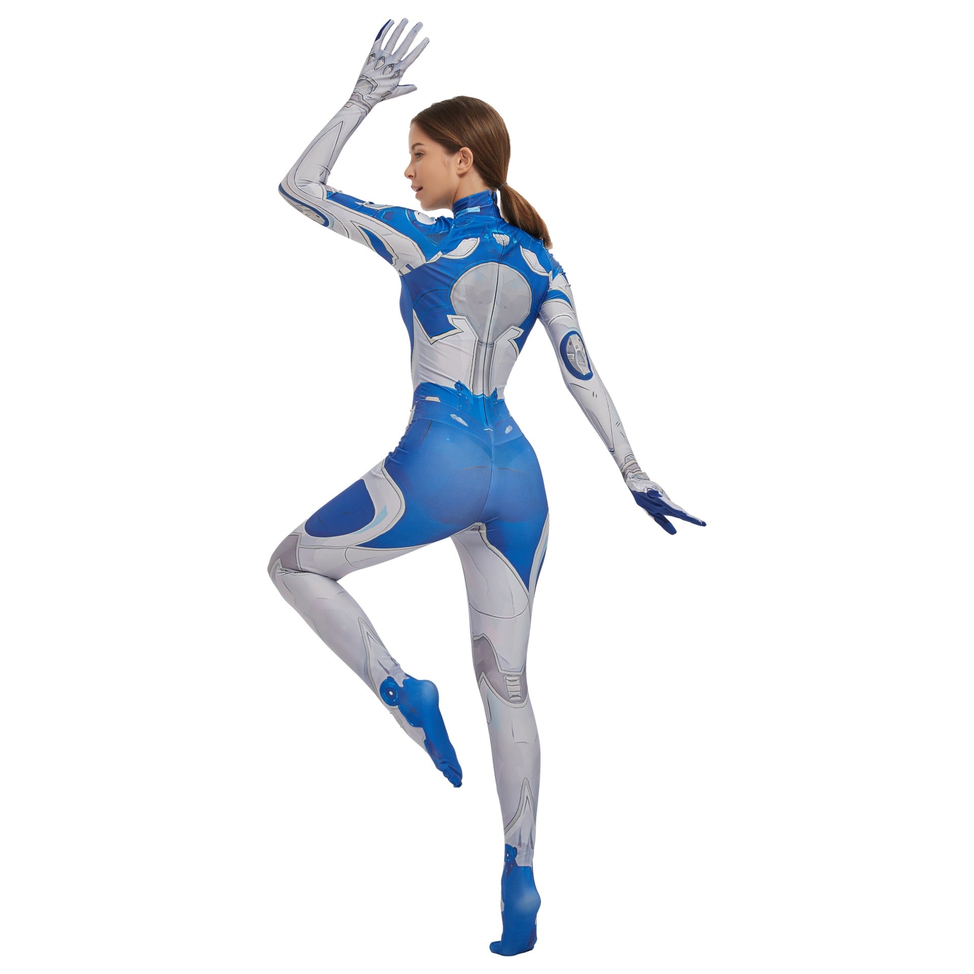 Marvel Rivals Invisible Woman Cosplay Costume Susan Storm Tight Suit - Halloweez