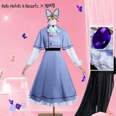 Shinobu Kocho Relo Hotels Collab Cosplay Costume,Custom Size for Halloween & Comic‑Con