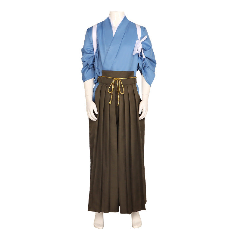 Genshin Impact Kamisato Ayato & Kamisato Ayaka Cosplay Costume Kendo Kimono Game Performance Outfit - Halloweez