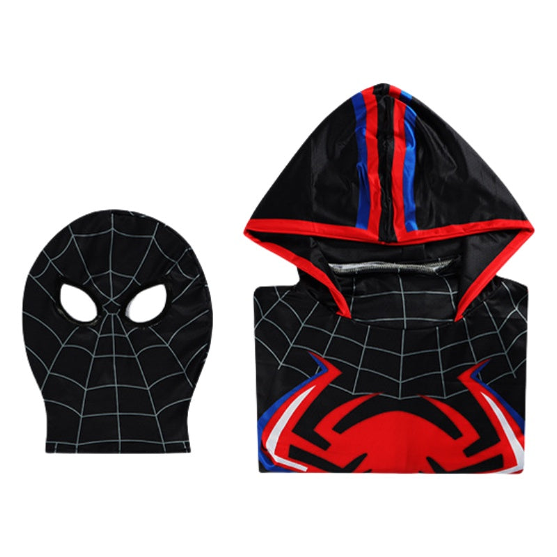 Spider-Man Cosplay Costume Halloween Bodysuit Hood Jumpsuit for Stage Performance and Role Play - Halloweez