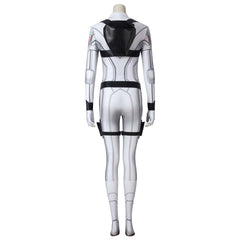 Black Widow Natasha White Suit Cosplay Costume, Custom High-end for Halloween & Comic Con - Halloweez