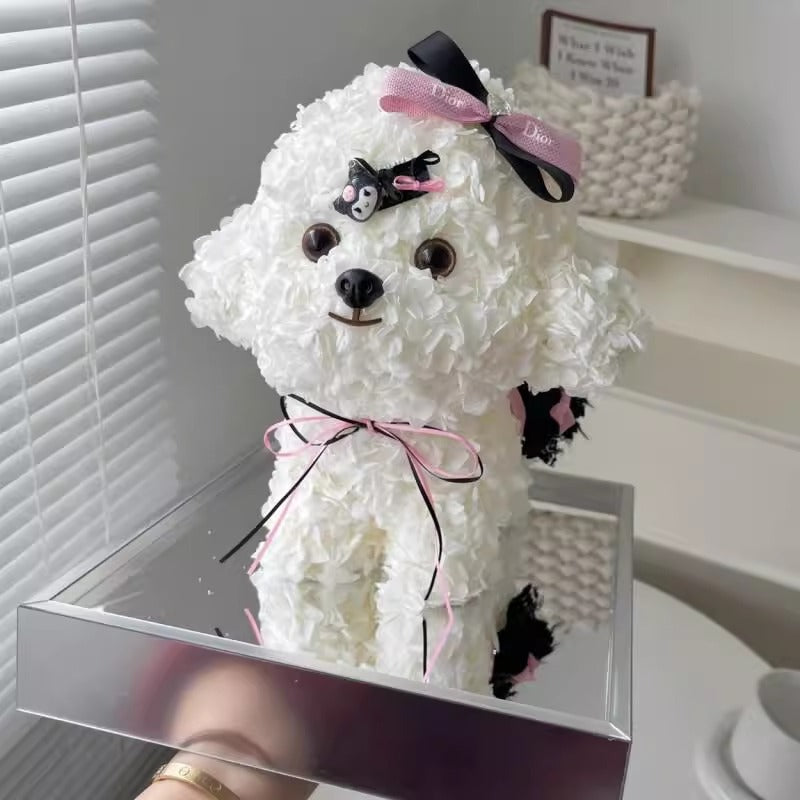 Halloweez Bichon Maltese Puppy Figurine Gift Box - Ideal Christmas Present for Girlfriend or Best Friend