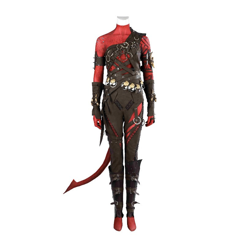 Halloweez Baldur's Gate Karlach Cosplay Costume Set - Immerse in Role-Playing