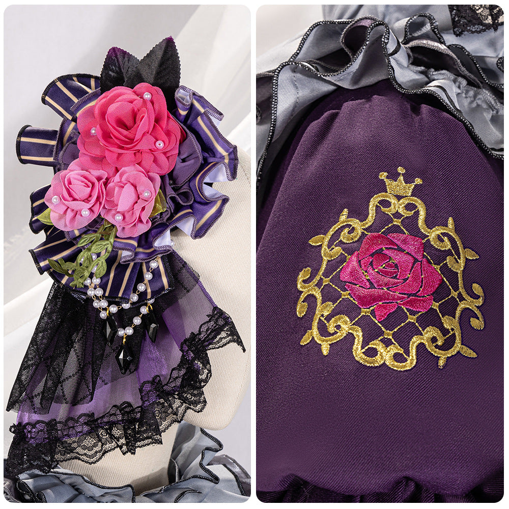 Bangdream Utagawa Ako Cosplay Costume Anime Game Dress Set for Women - Halloweez