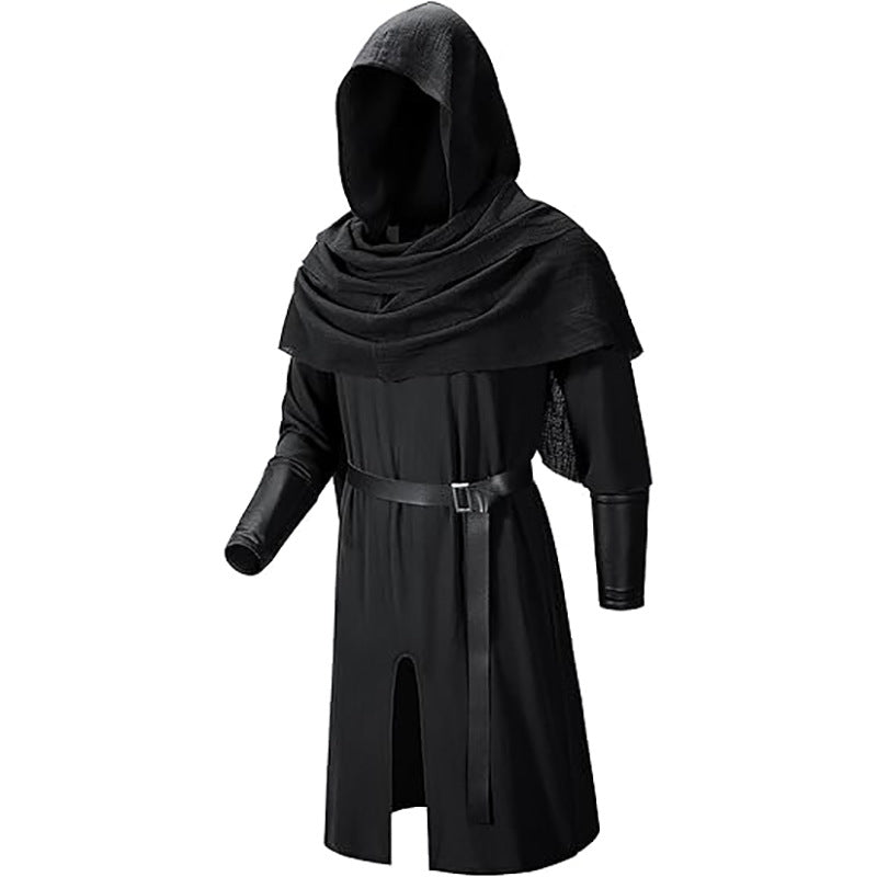 Popular Medieval Renaissance Pirate Knight Cape Robe Full Set Stage Performance Costume - Halloweez