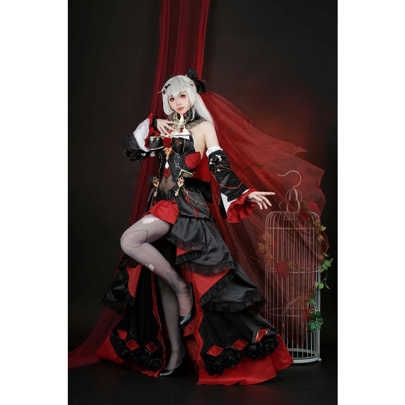 Costume de cosplay jupe Apocalypse de Theresa pour Halloween - Série de jeux Honkai Impact 3 pour femmes