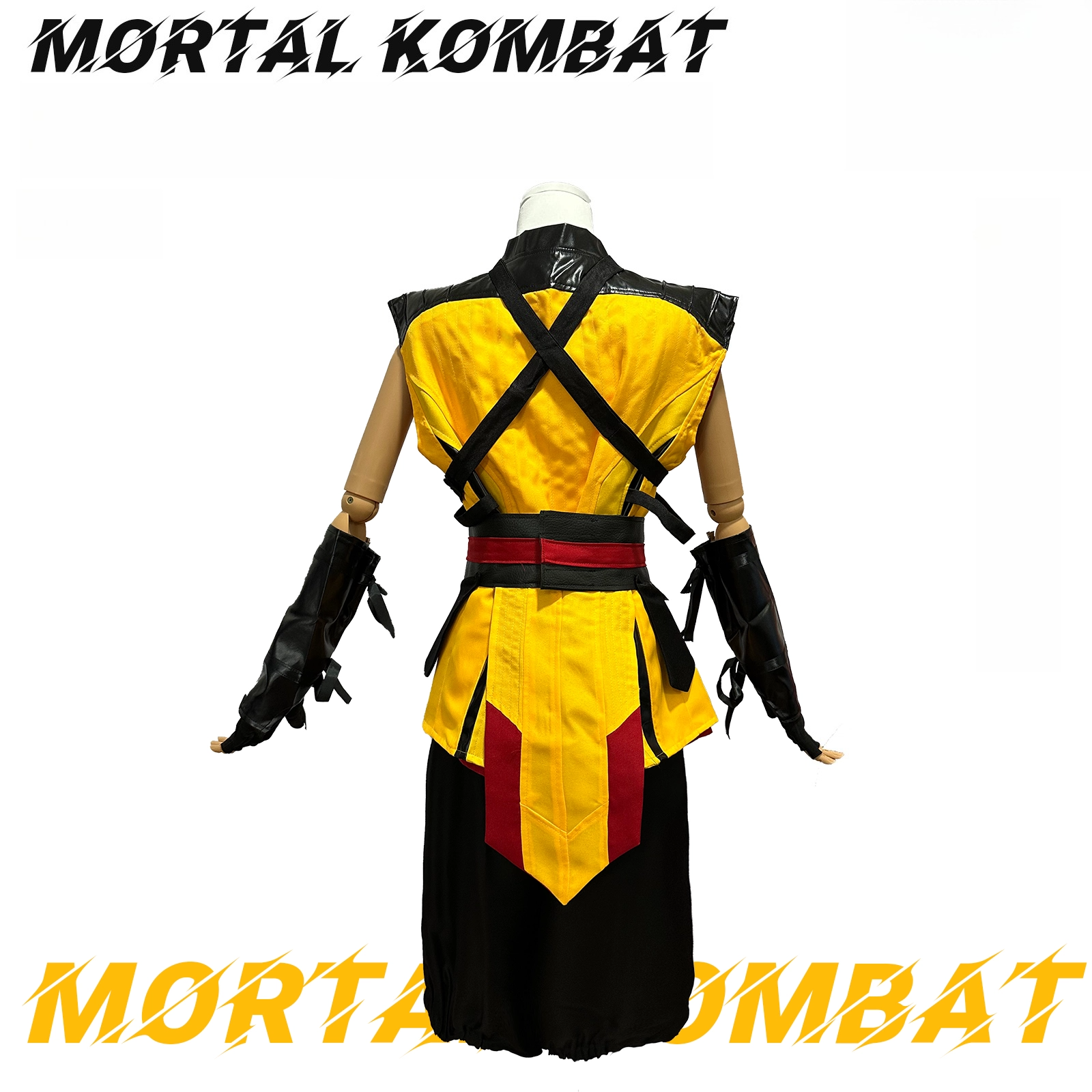 Mortal Kombat Scorpion Cosplay Costume Men Halloween Role Play Outfit - Halloweez