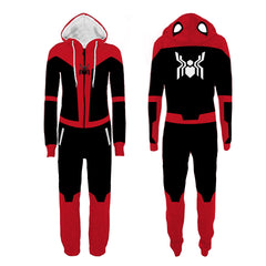 Miles Morales Spider‑Man Hooded Onesie Cosplay Costume, Custom Made for Halloween & Cos Events