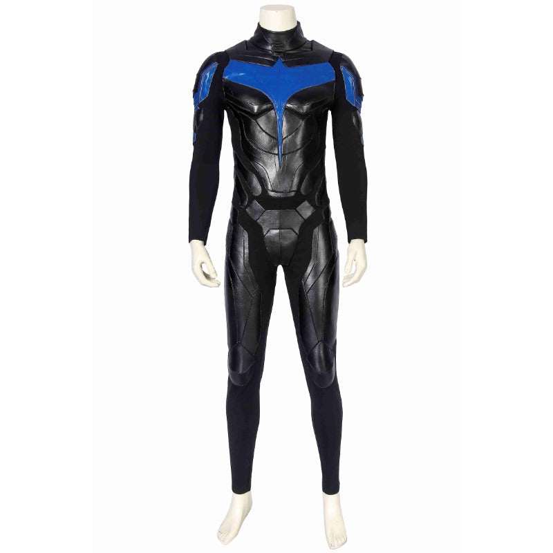 Disfraz de Cosplay de cuero PU de Nightwing para Halloween para un estilo de fiesta y Halloween inigualable