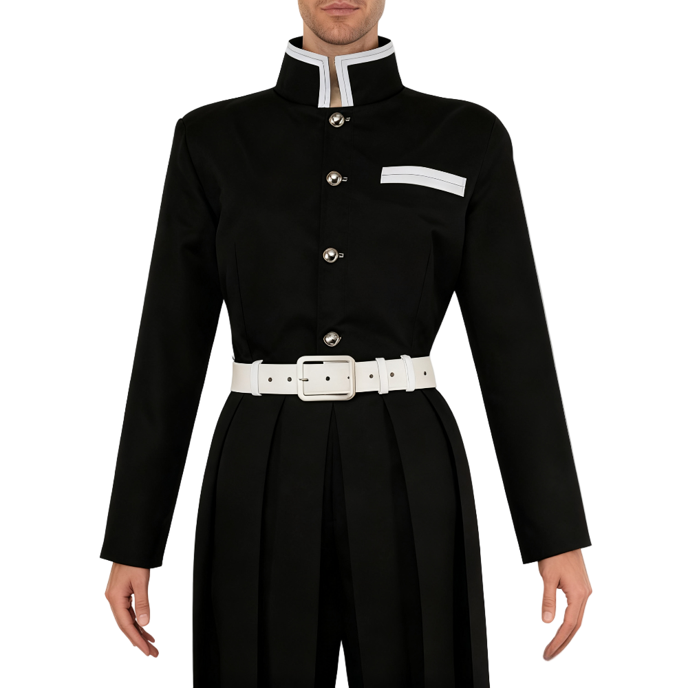 Official Demon Slayer Kimetsu no Yaiba Corps Uniform Tanjiro Nezuko Cosplay Costume Set - Halloweez