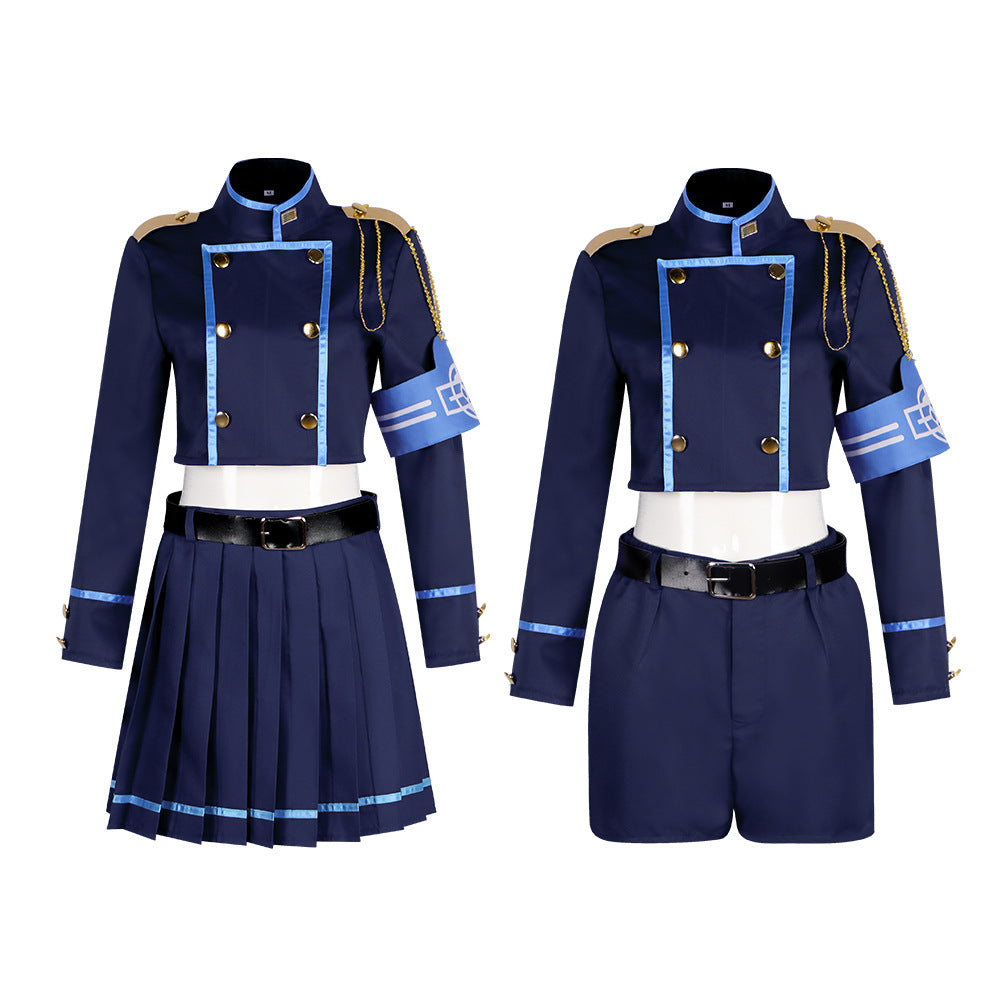 Azure Archive Cosplay Costume Blue Archive Railway Twin Academy Uniform Game Costume - Halloweez