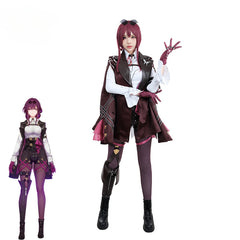 Disfraz de cosplay de Kafka para Halloween: Honkai Star Rail Stellaron Hunters Killer Beauty Uniform para juego de rol