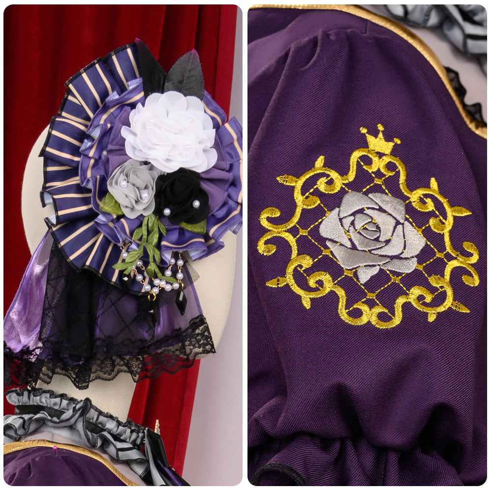 Bangdream Roselia Platinum Rinko 2D Cos Anime Game Costume Women's Outfit - Halloweez