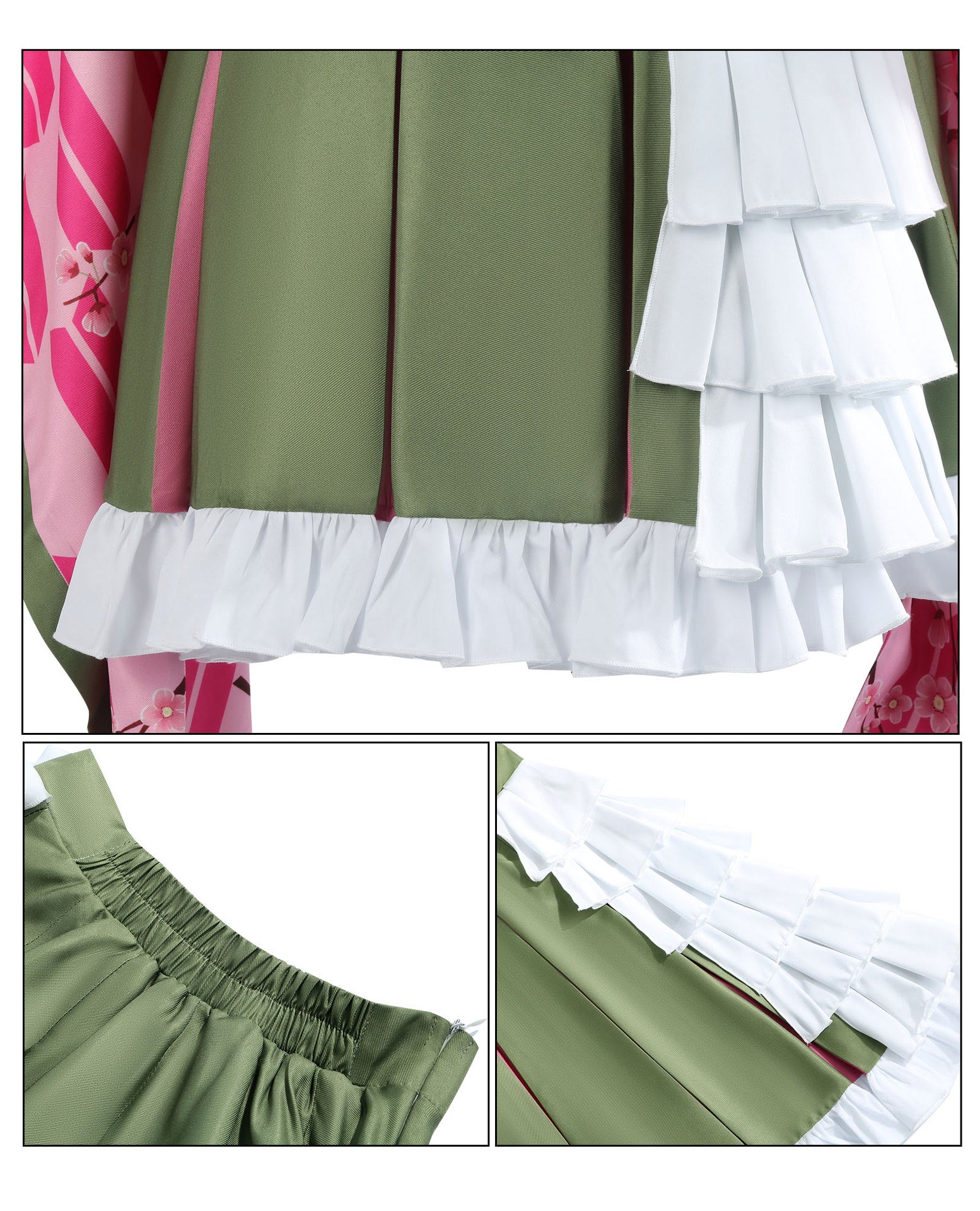 Demon Slayer Kimetsu no Yaiba Kanroji Mitsuri Cosplay Costume Anniversary Edition