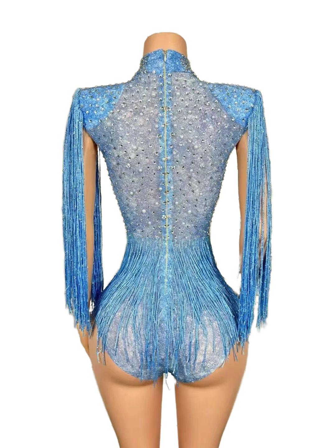 Summer New Hot Red Fringe Modern Dance Performance Costume Stage Talent Show Live Streaming Music Festival Performance Outfit - Halloweez