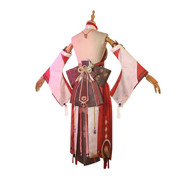 Halloweez Yae Miko Cosplay Dress - Adorable Halloween Outfit for Women