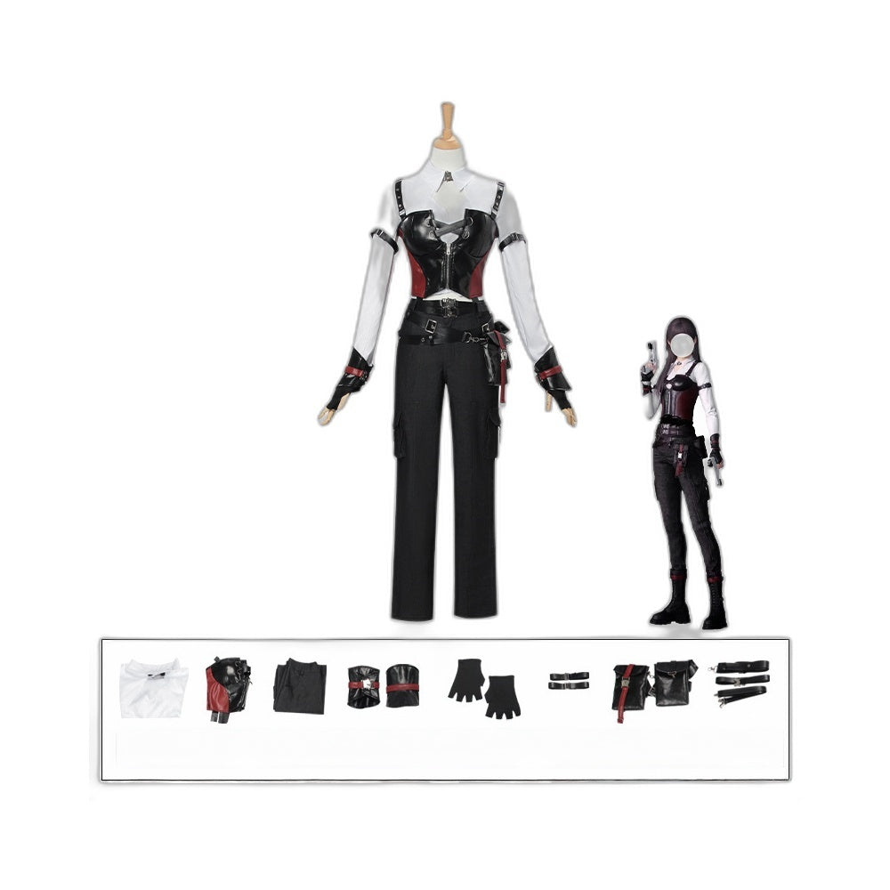 Love and Deep Space Female Protagonist Cosplay Costume - Hunter Lady Outfit with Wig - Halloweez